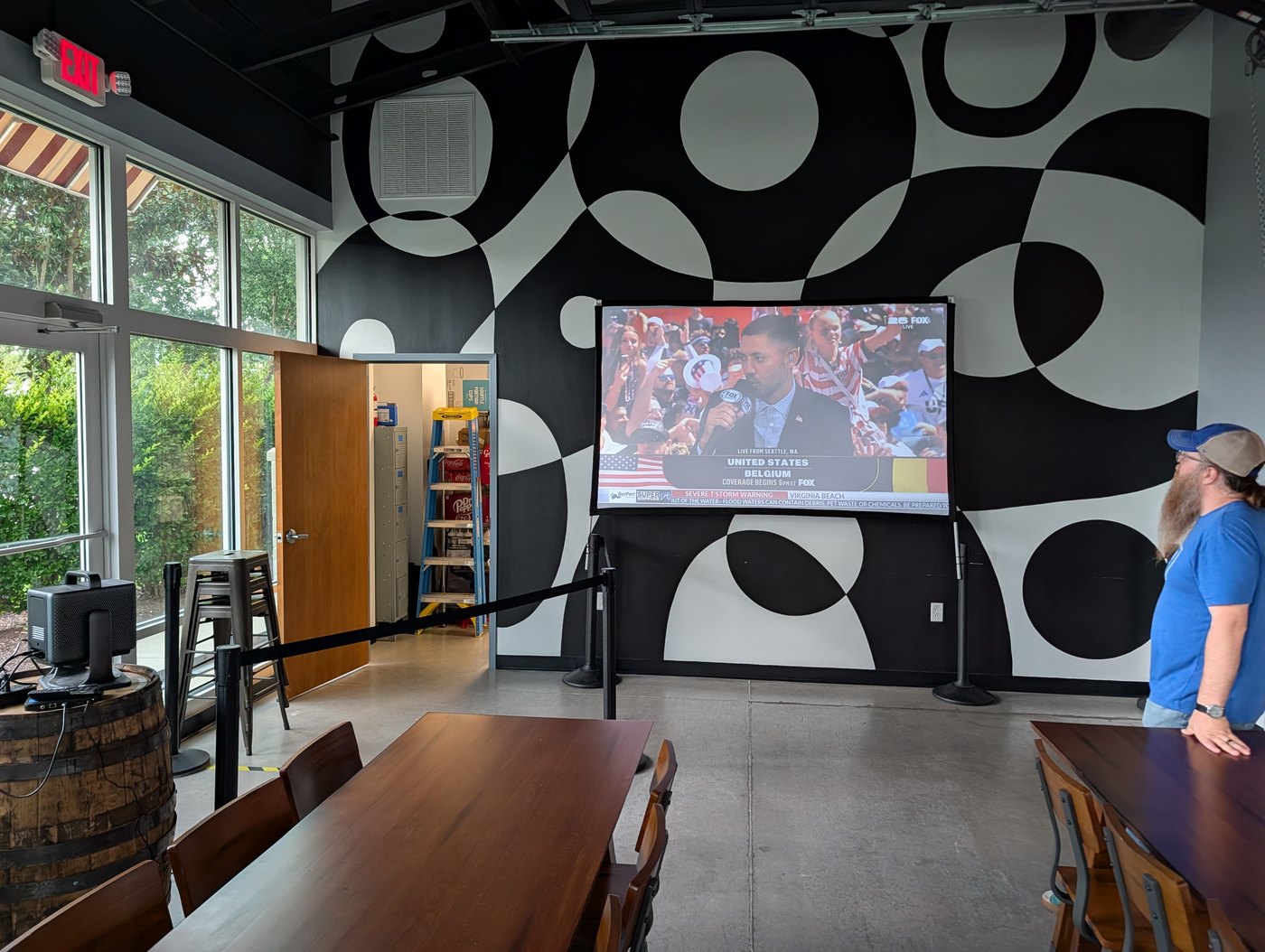 The mural room at Uptown